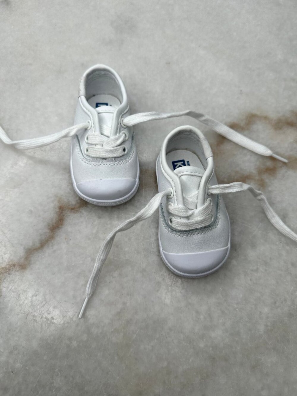 1M Baby Leather Keds White